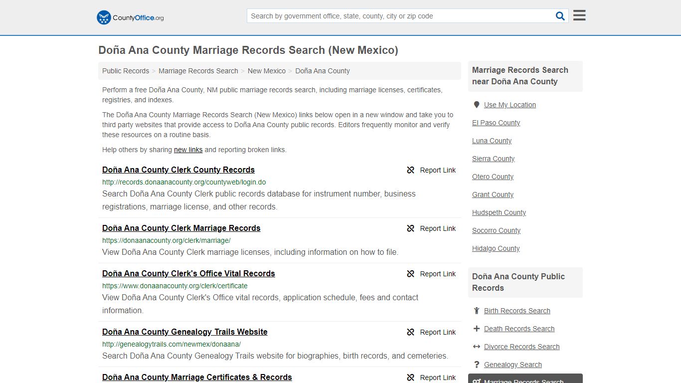 Marriage Records Search - Doña Ana County, NM (Marriage ...
